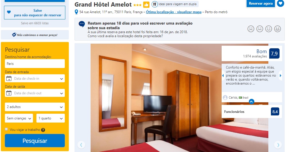 Grand Hotel Amelot Paris