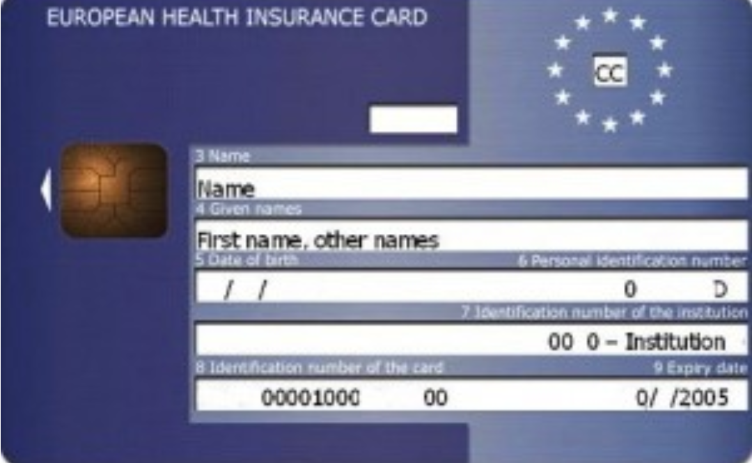 cartão europeu de saúde como pedir