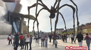 Maman (1999) is a bronze, stainless steel, and marble sculpture by the artist Louise Bourgeois. The sculpture, which depicts a spider, is among the world's largest, measuring over 30 ft high and over 33 ft wide (927 x 891 x 1024 cm).[1] It includes a sac containing 32 marble eggs and its abdomen and thorax are made of ribbed bronze.